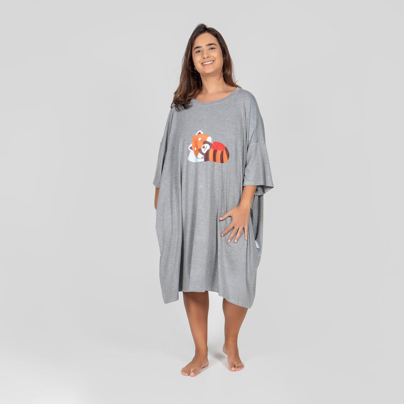 Camisola Red Panda Cinza