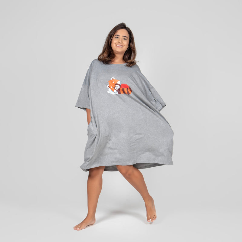 Camisola Red Panda Cinza